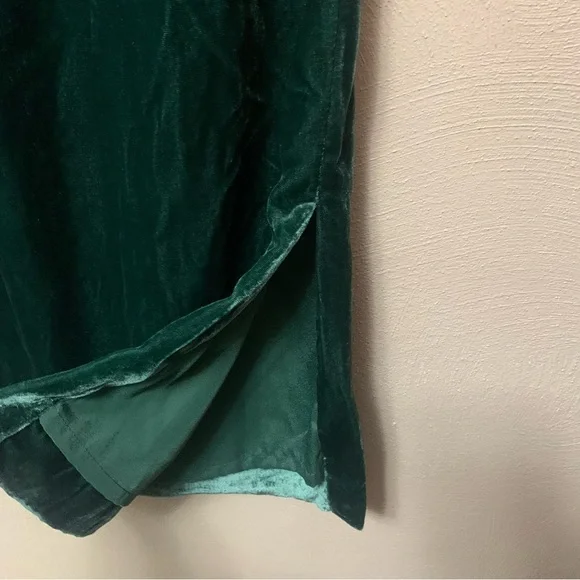 J.Crew Velvet Pull-On Skirt Green Size Medium NWT New - Picture 10 of 15